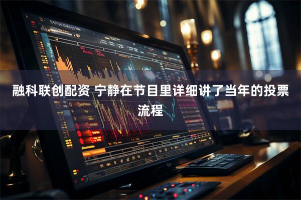融科联创配资 宁静在节目里详细讲了当年的投票流程